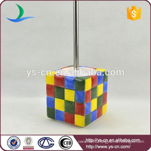 modern Rubik's Cube ceramic toilet brush holder